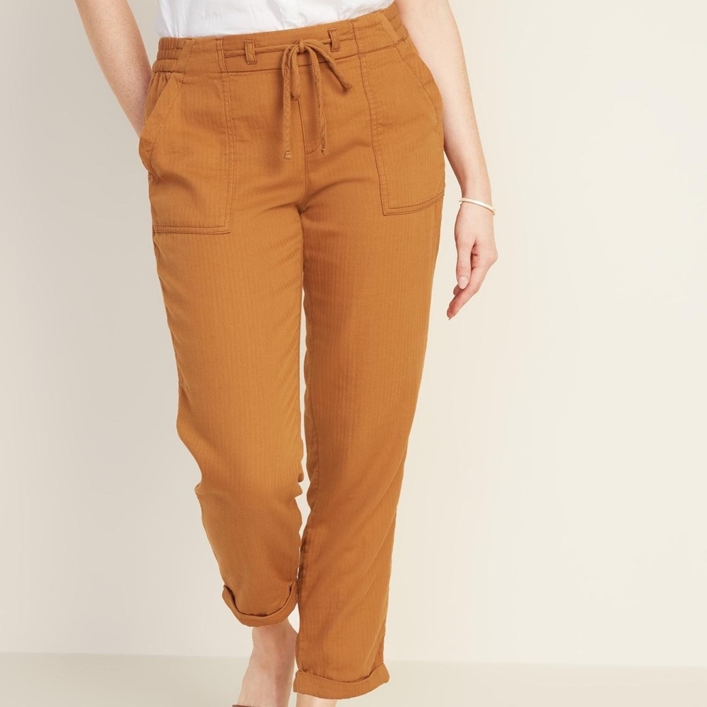 Old Navy Mid-Rise Soft-Twill Utility Pants